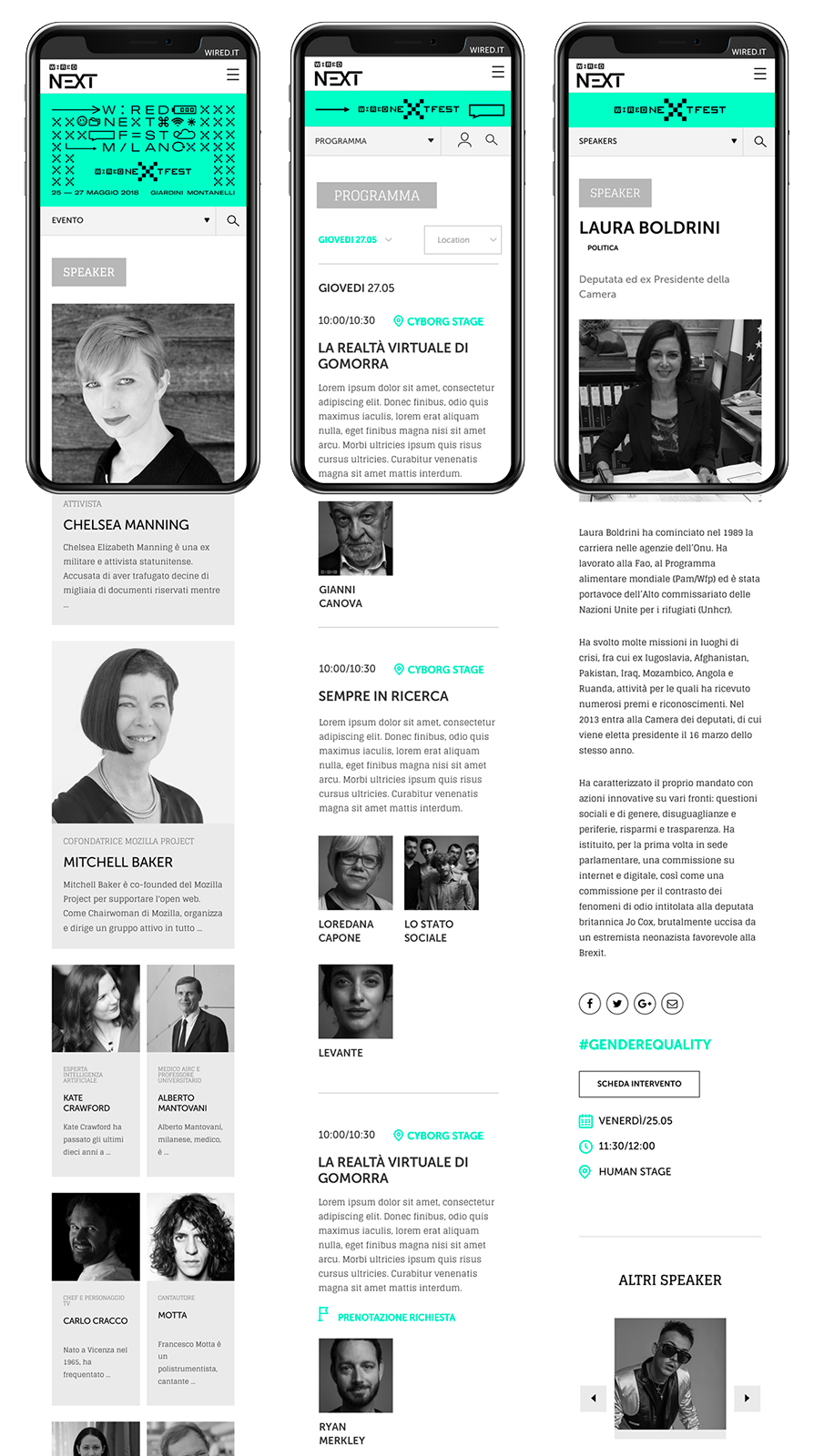 Wired Next Fest — mobile experience